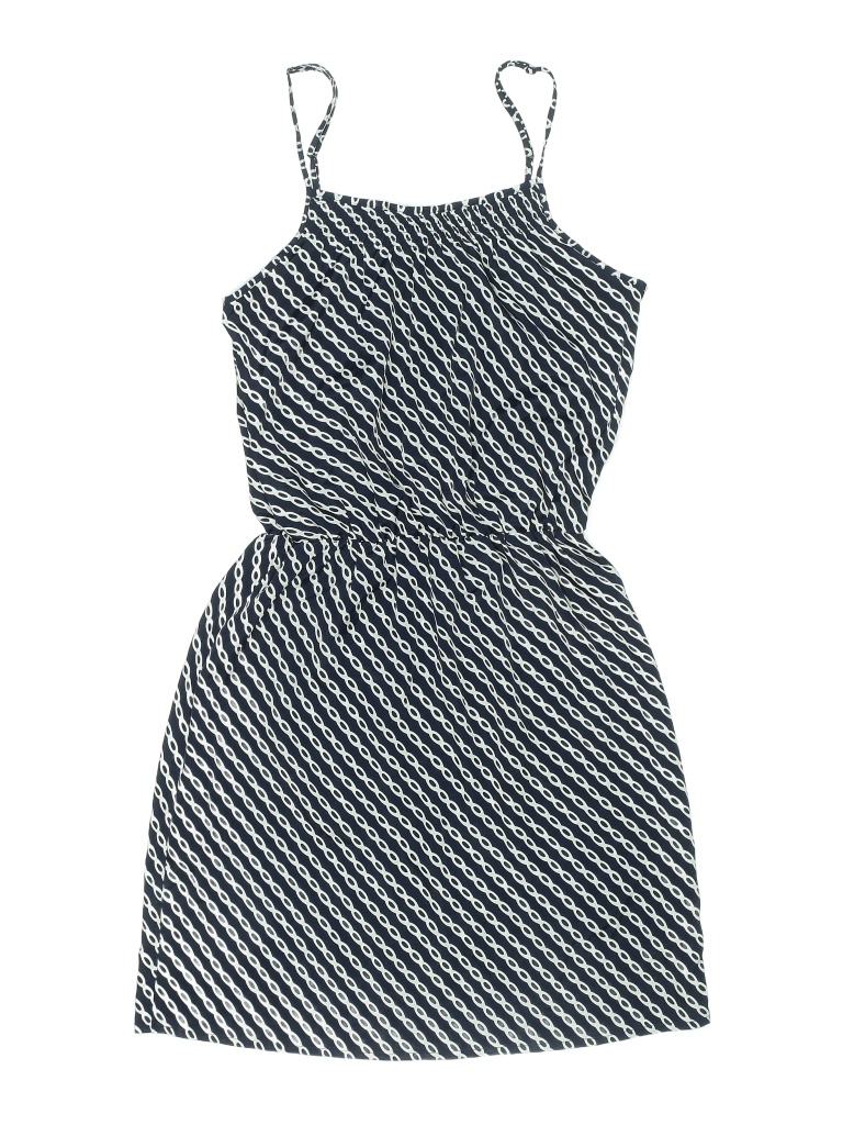 Gap Outlet 100% Polyester Stripes Blue Dress Size X-Small (Kids) - photo 1
