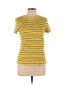 Style&Co Stripes Yellow Short Sleeve T-Shirt Size L - photo 1