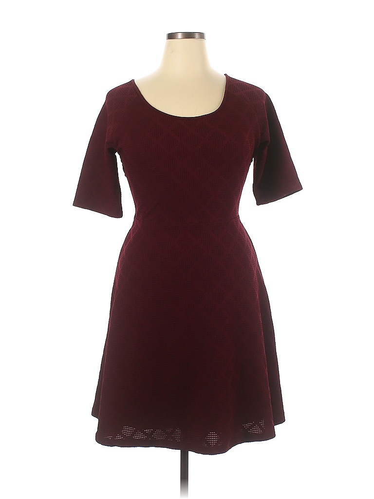 Hail3y:23 Solid Colored Burgundy Casual Dress Size XL - 91% off | ThredUp