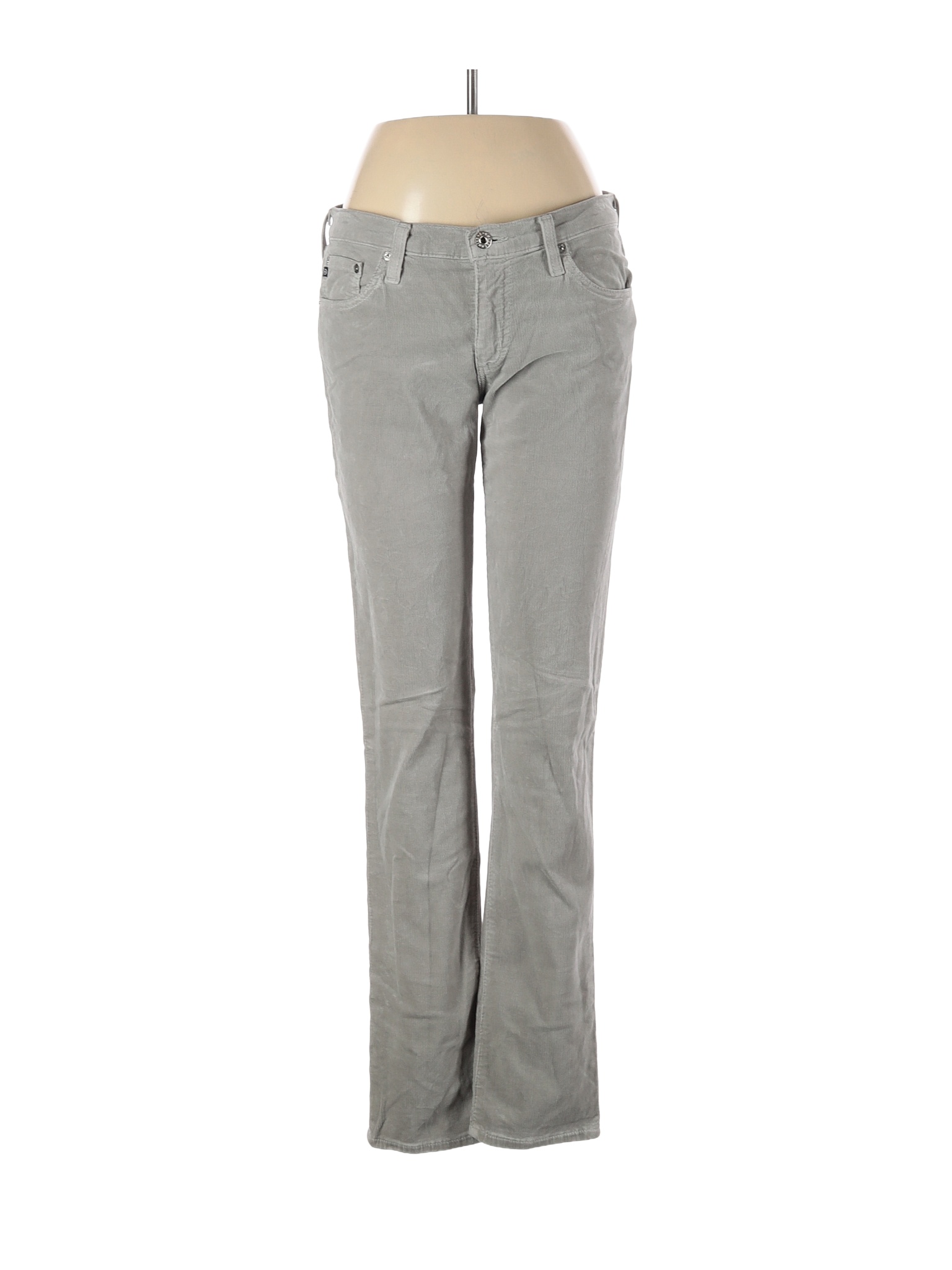 Adriano Goldschmied 100% Cotton Solid Gray Cords 29 Waist - 78% off