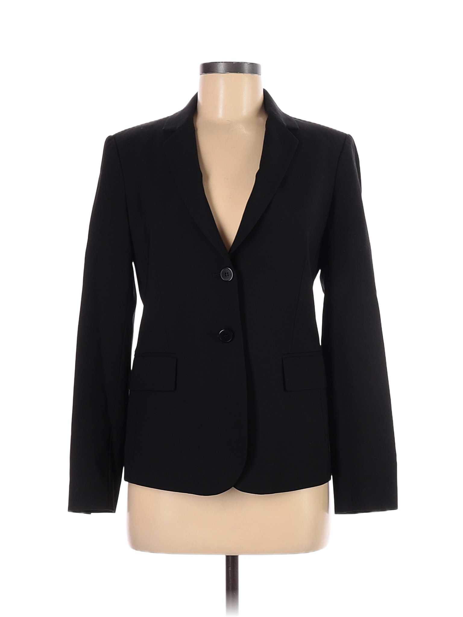 Theory Solid Black Wool Blazer Size 6 - 81% off | thredUP