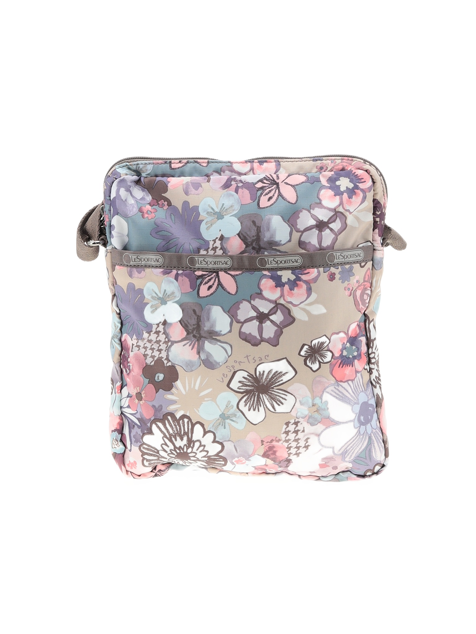 LeSportsac Floral Multi Color Tan Crossbody Bag One Size 63 off