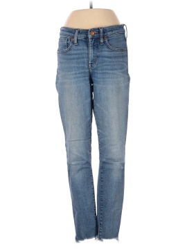 Madewell 9" High-Rise Skinny Crop Jeans: Destructed-Hem Edition (view 1)