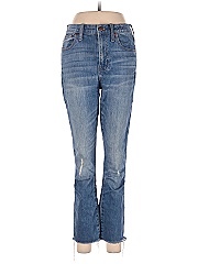 Madewell The High-Rise Slim Boyjean in Dover Wash: Raw-Hemmed Edition