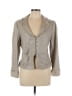David Meister 100% Linen Solid Colored Tan Blazer Size 12 - photo 1