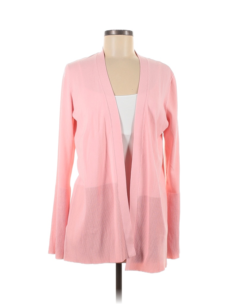 Ann Taylor Color Block Solid Colored Pink Cardigan Size M 74 off