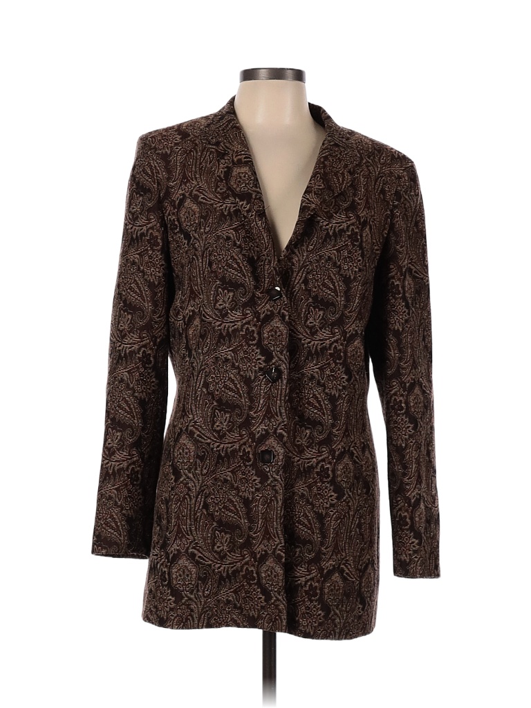 Dana Buchman Women's Size 8-M Tan Tweed Single Button Jacket