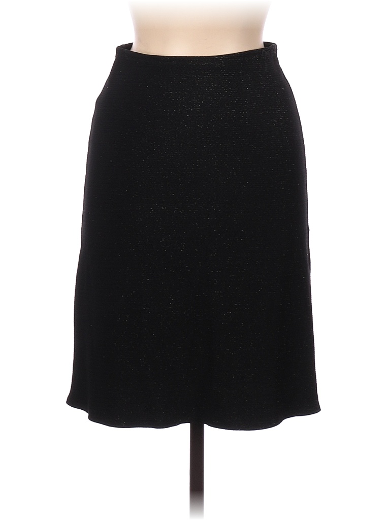 Bisou Bisou Solid Black Formal Skirt Size M - photo 1