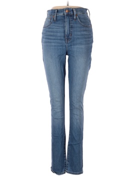 Madewell Tall 11" High-Rise Skinny Crop Jeans in Meadowlake Wash (view 1)