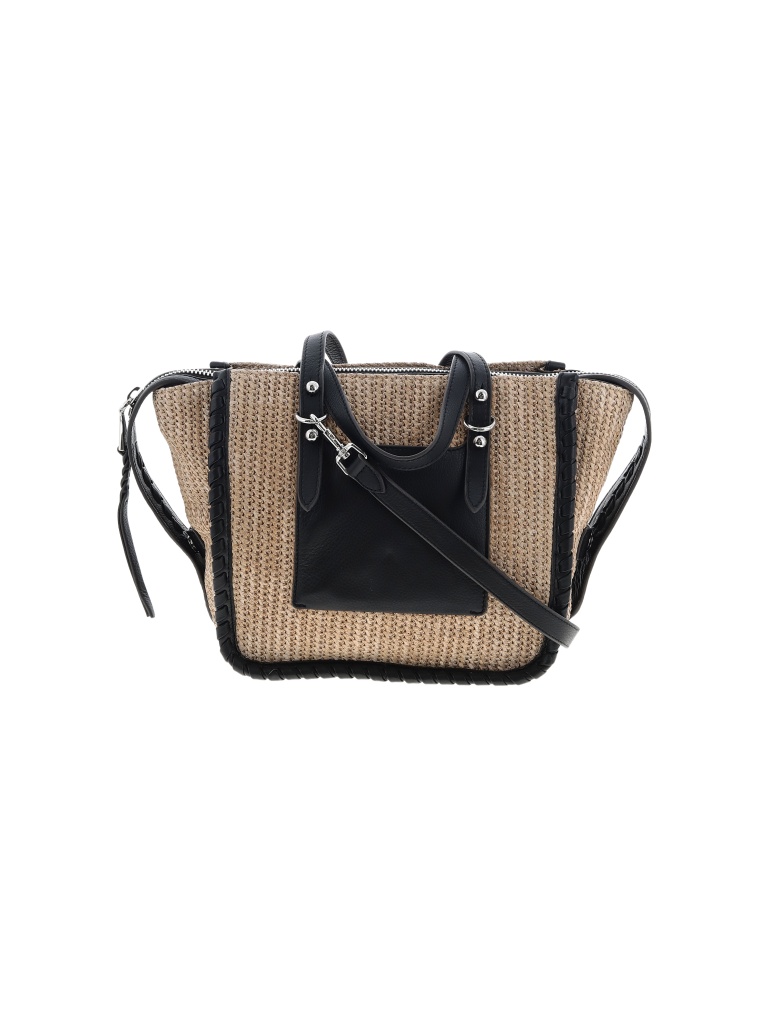 Aimee Kestenberg Stripes Black Tan Satchel One Size - 72% off | thredUP