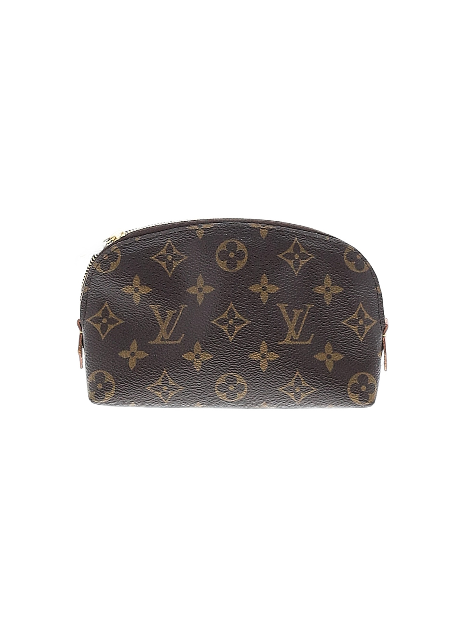 Louis Vuitton 100% Coated Canvas Brown Cosmetic Pouch One Size - 53% off