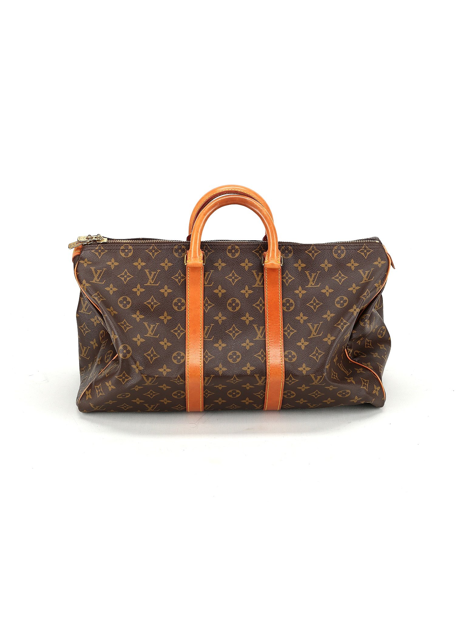 Louis Vuitton 100% Coated Canvas Colored Brown Monogram Keepall 45 One Size  - 51% off
