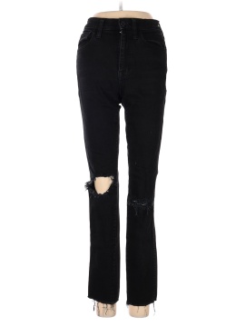 Madewell 10" High-Rise Skinny Jeans in Black Sea (view 1)