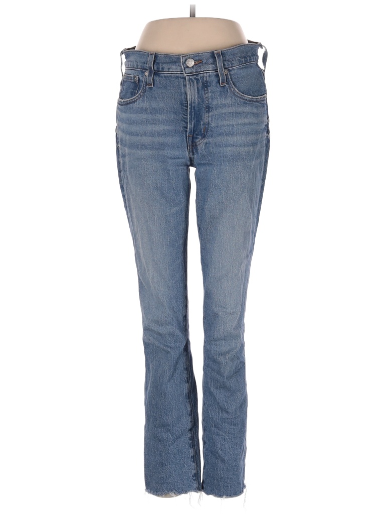 Madewell Solid Blue The Mid-Rise Perfect Vintage Jean in Enmore Wash 26 ...