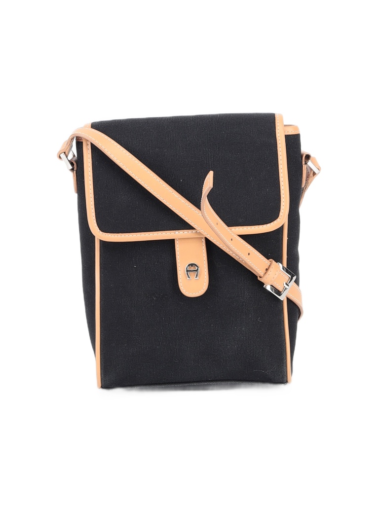 Etienne Aigner Color Block Solid Black Crossbody Bag One Size - photo 1