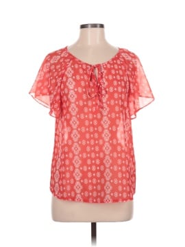 Floral Blooming Short Sleeve Blouse (view 1)