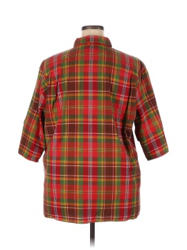 Elisabeth by Liz Claiborne 3/4 Sleeve Button-Down Shirt (view 2)