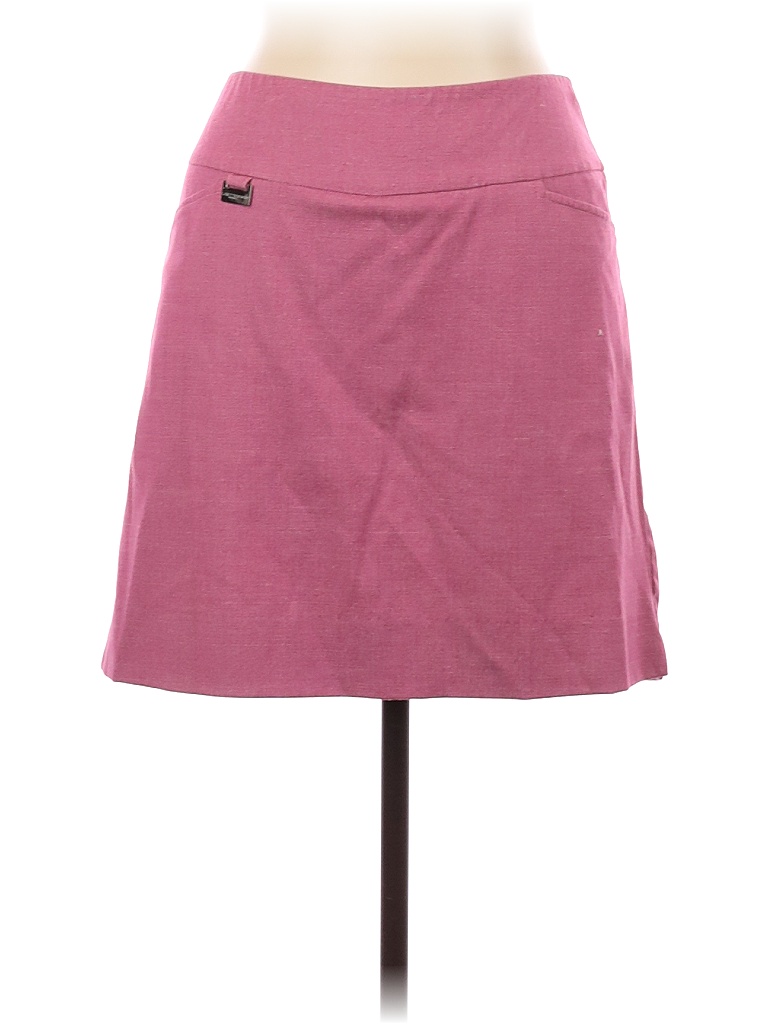 Lisette-L Solid Pink Casual Skirt Size 8 - photo 1