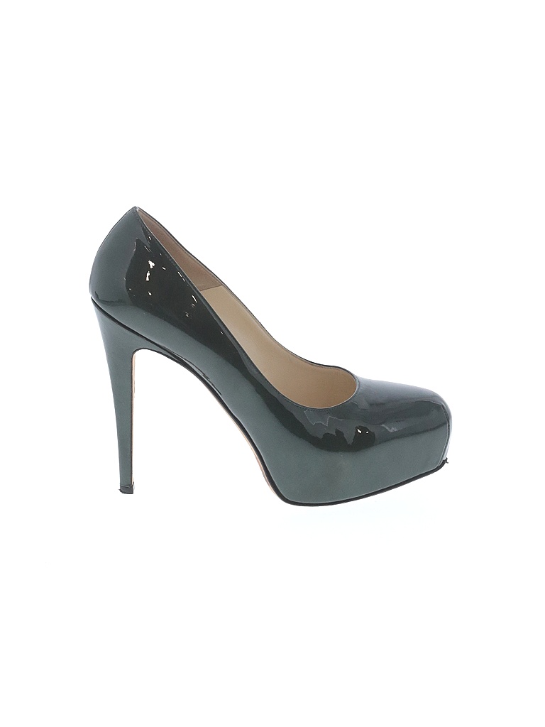 Brian Atwood Solid Green Heels Size 38.5 (EU) - photo 1