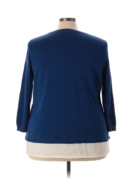 Joan Vass 3/4 Sleeve Top (view 2)