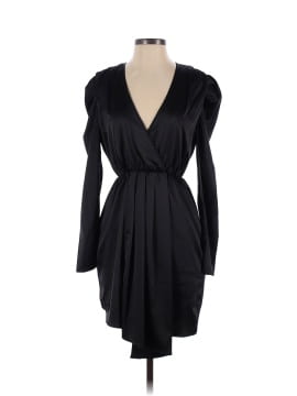 Kendall & Kylie Black Puff Sleeve V-Neck Dress (view 1)