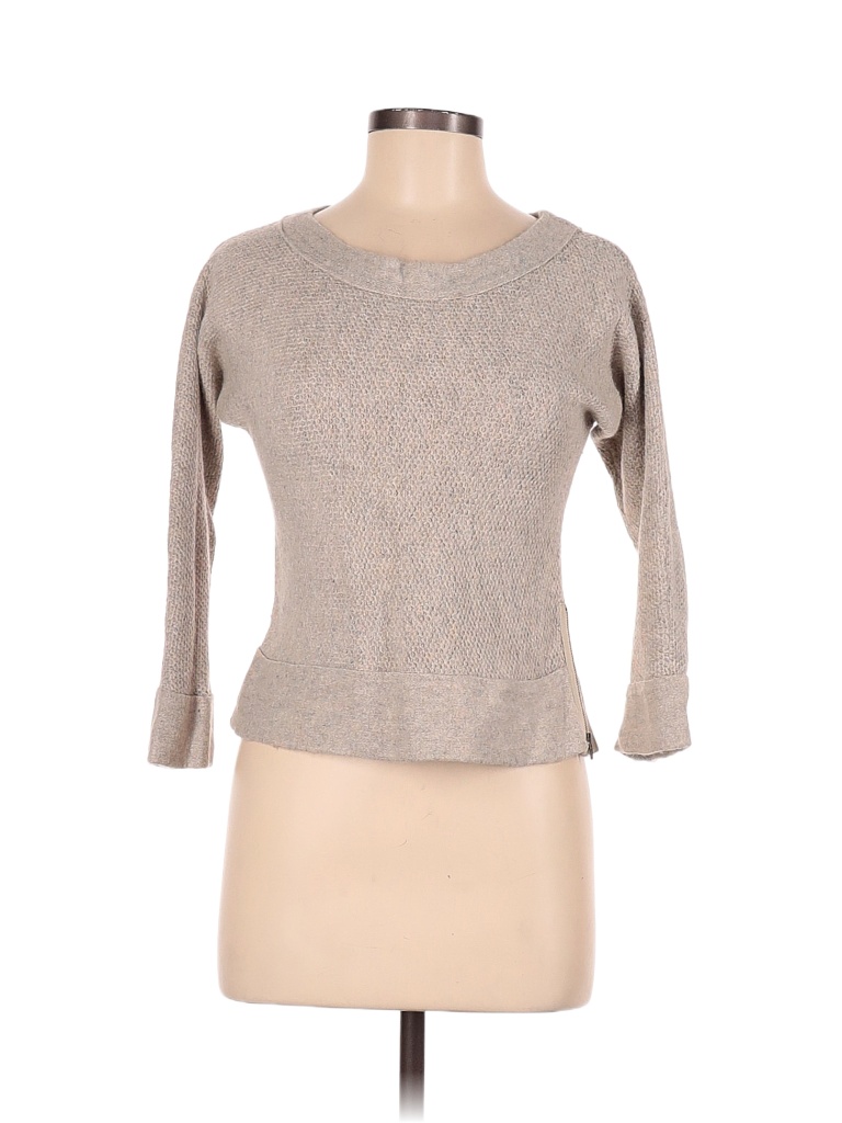 Ann Taylor LOFT Color Block Tan Pullover Sweater Size M - 80% off | thredUP