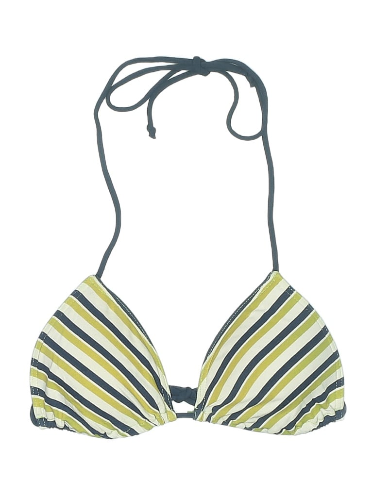 Assorted Brands Stripes Yellow Blue Swimsuit Top Size XS - photo 1