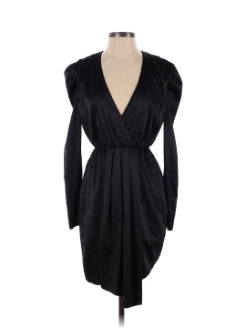 Kendall & Kylie Black Puff Sleeve V-Neck Dress (view 1)