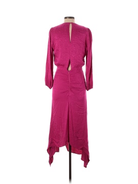 Krisa Pink High Low Surplice Dress (view 2)