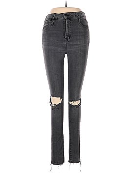 Madewell Curvy High-Rise Skinny Jeans in Black Sea (view 1)