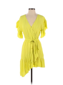 NISSA Ruffled Faux Wrap Dress (view 1)