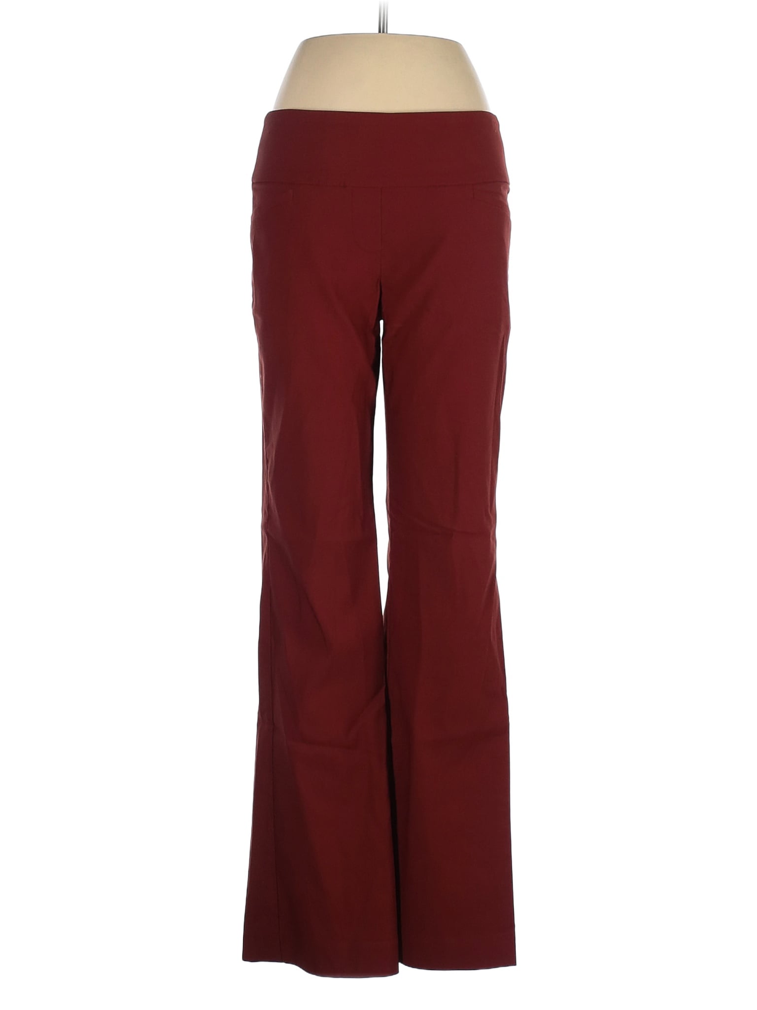 Apt. 9 Solid Colored Red Dress Pants Size M 54 off thredUP