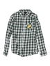 Juniors 100% Cotton Checkered-gingham Argyle Plaid Green Long Sleeve Button-Down Shirt Size 7 (big kids) - photo 1