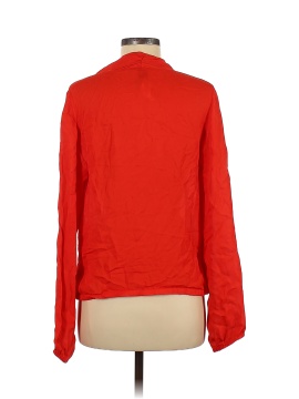 Haute Hippie Long Sleeve Silk Top (view 2)