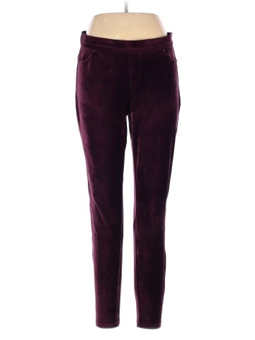 Simply Vera Vera Wang Solid Colored Burgundy Cords Size L - 57% off