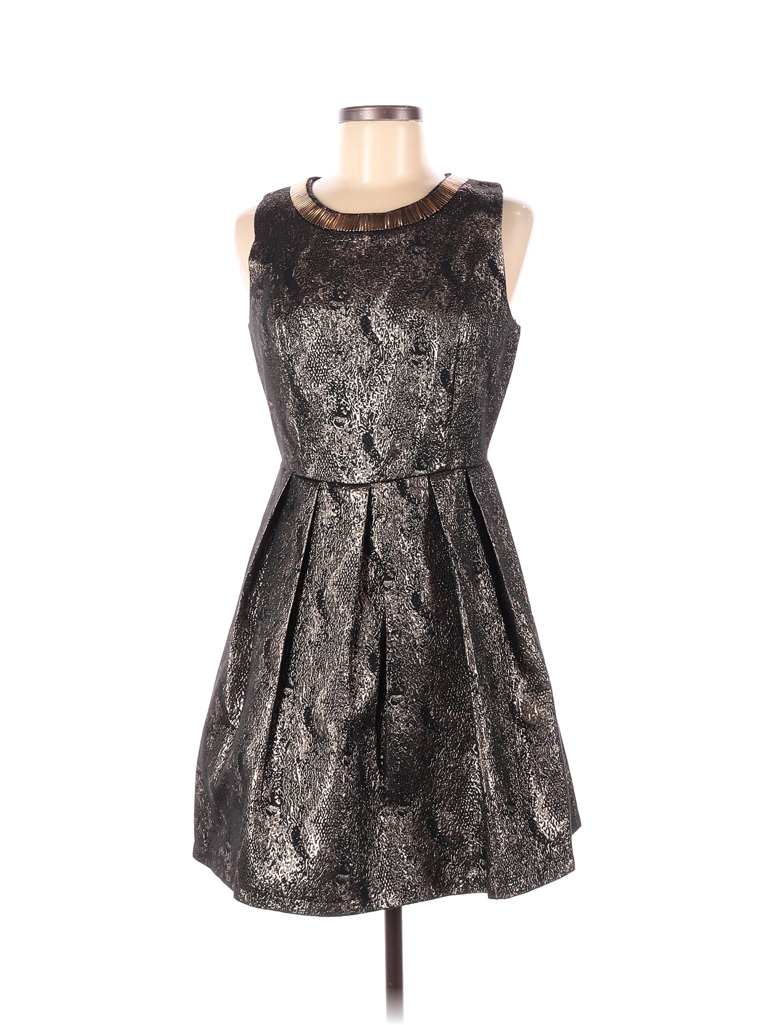 Romeo & Juliet Couture Metallic Black Cocktail Dress Size M - 79% off ...