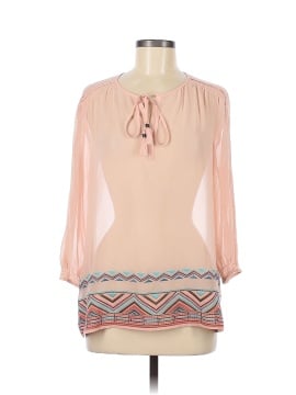 Pale Sky 3/4 Sleeve Blouse (view 1)