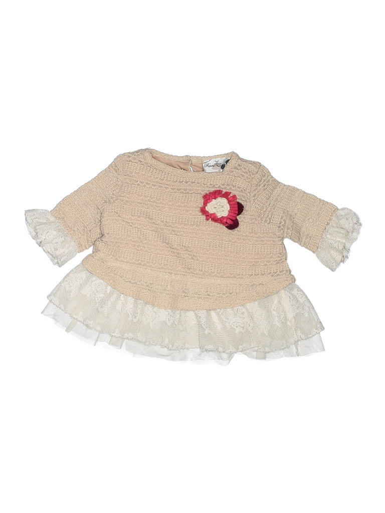 Rare Editions Tan Pullover Sweater Size 24 mo - photo 1