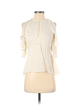 Theory Short Sleeve Silk Top (view 1)