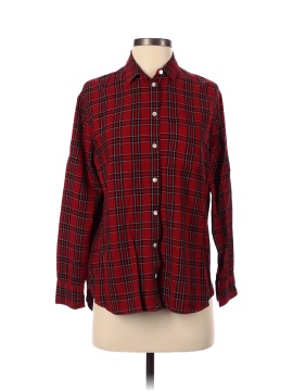 Madewell Oversized Ex-Boyfriend Shirt in Tartan Plaid (view 1)