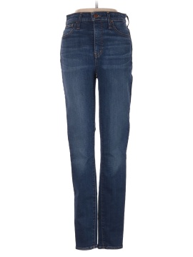 Madewell Tall Curvy High-Rise Skinny Jeans in Moreaux Wash (view 1)