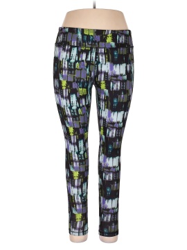 VOGO Athletica Women's Deep Plum Animal Print Activewear Workout Leggings  Size M