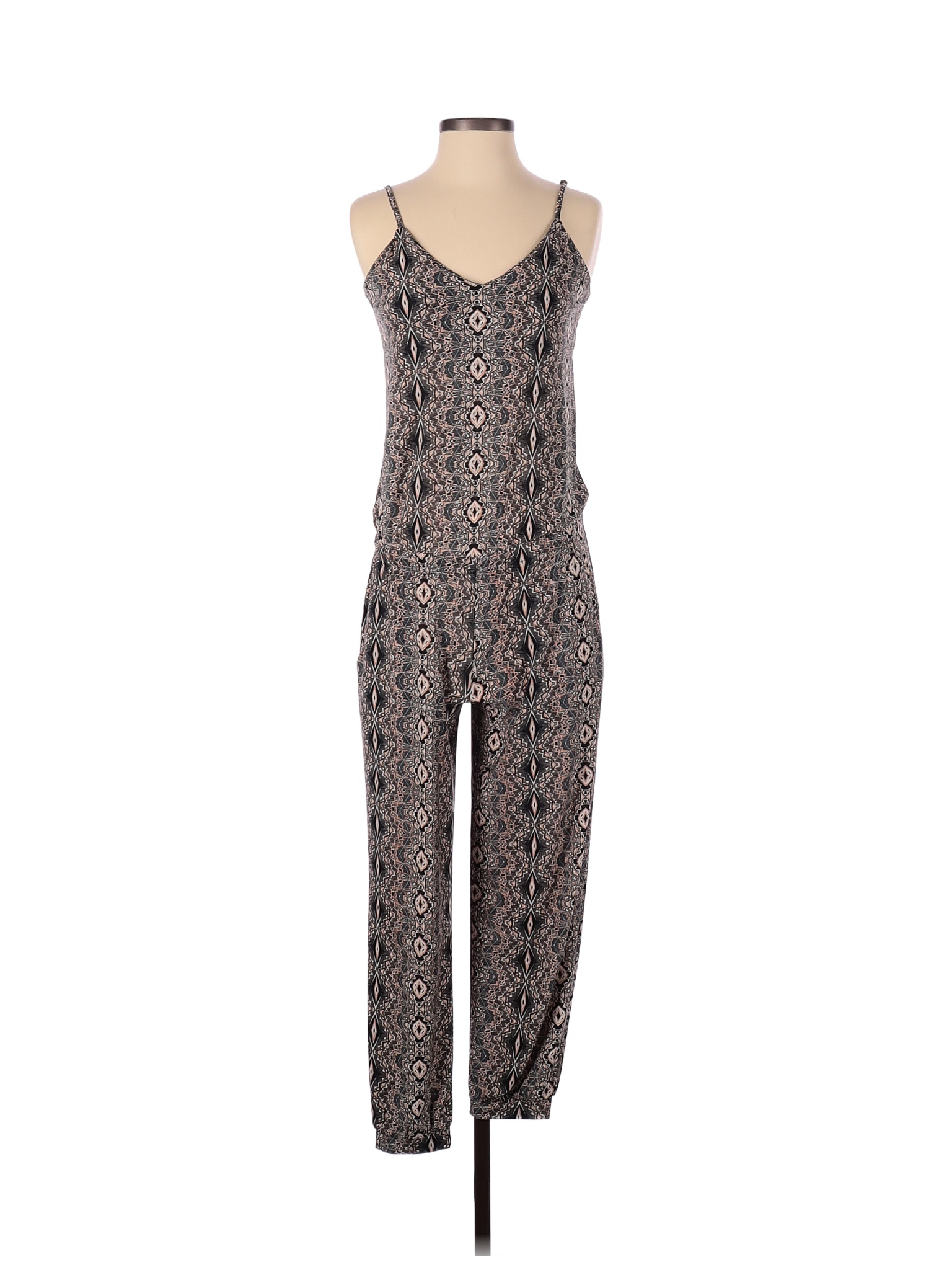 Veronica M. Multi Color Tan Jumpsuit Size S - 77% off | thredUP