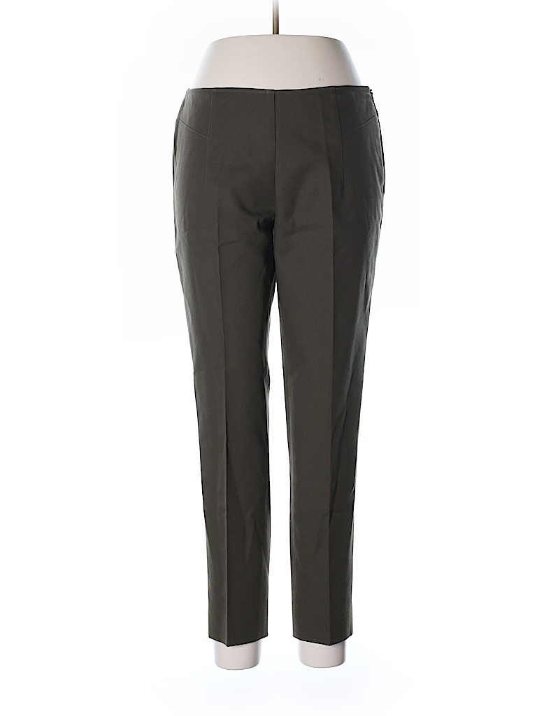 Saks Fifth Avenue Solid Dark Green Dress Pants Size 10 - 88% off | thredUP