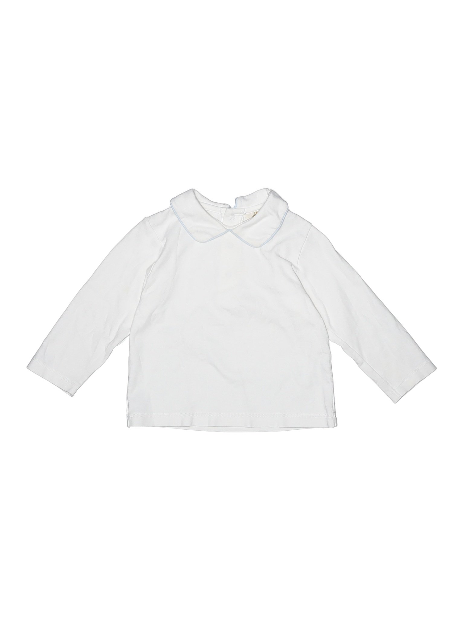 The Beaufort Bonnet Company 100 Pima Cotton Solid White Long Sleeve