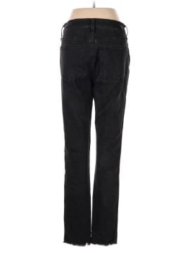Madewell Tall 10" High-Rise Skinny Jeans in Berkeley Black: Button-Through Edition (view 2)