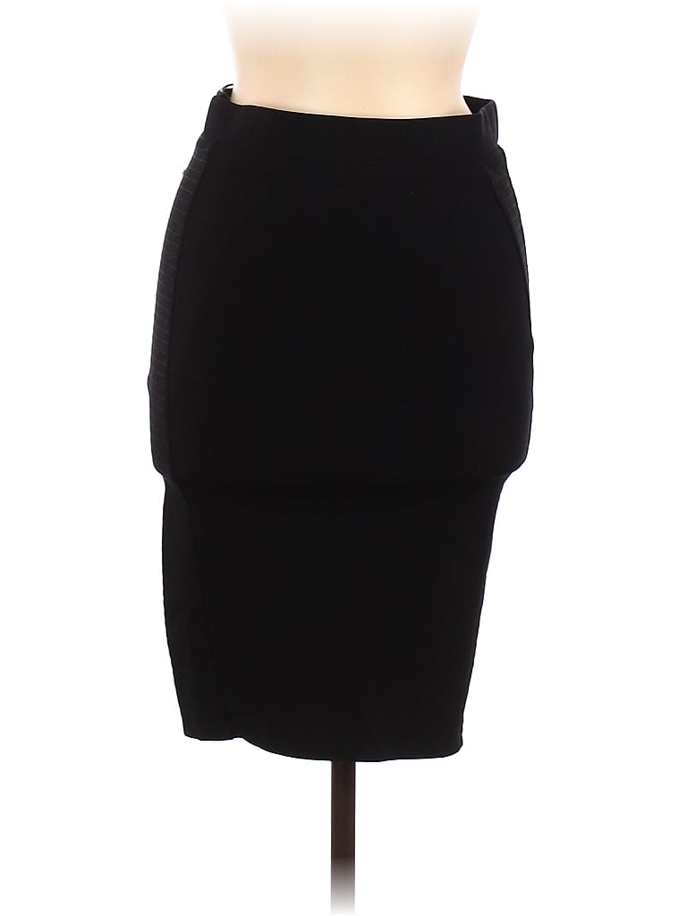 Willow & Clay Solid Black Casual Skirt Size M - photo 1