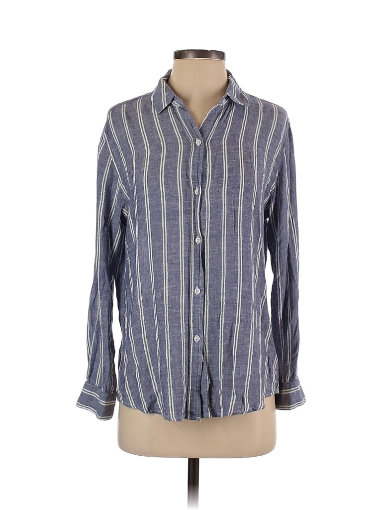 Rails Stripes Blue Long Sleeve Button-Down Shirt Size S - 77% off | thredUP