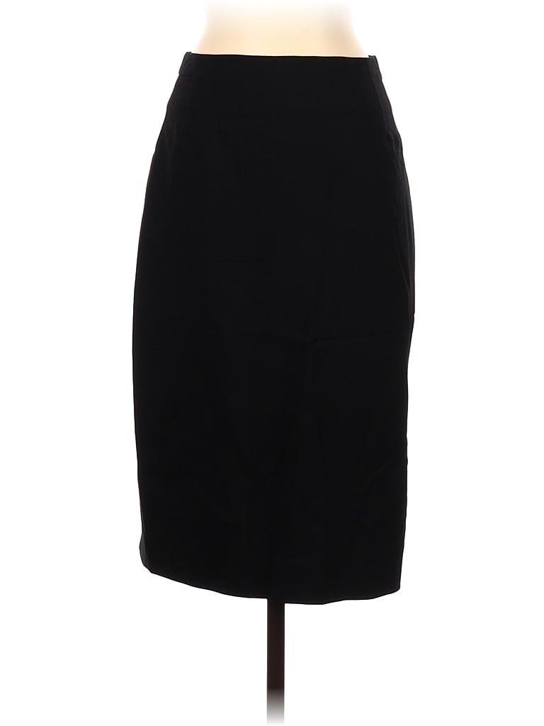 MM. LaFleur Solid Black Wool Skirt Size 4 - 84% off | thredUP