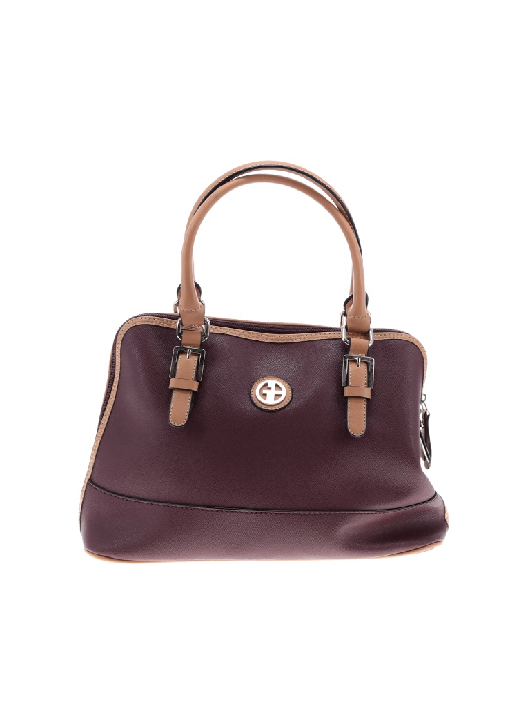 Giani Bernini Women's Horse Bit Leather Satchel White Regular